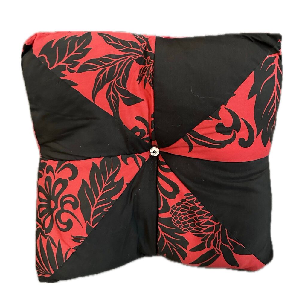 Handmade Hawaiian Inspired Color Block Accent Indoor Throw Star Pillow Decor